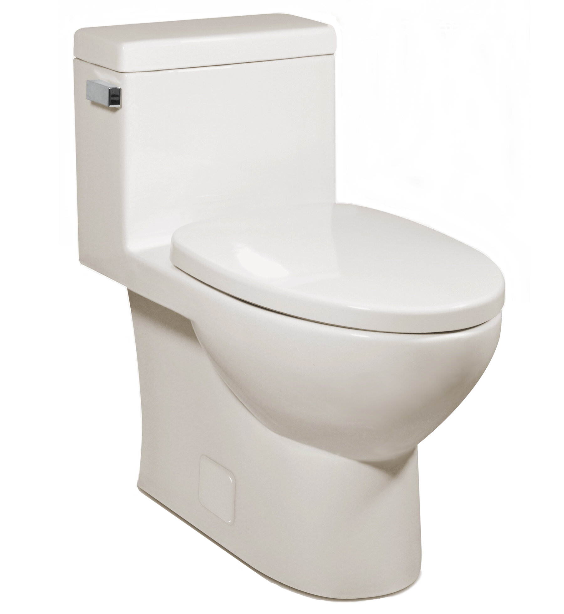 Icera Vista 1.28 GPF Elongated Floor Mounted One-Piece Toilet (Seat ...