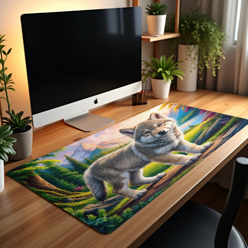 Polyester Desk Pad, 14.4x12.1