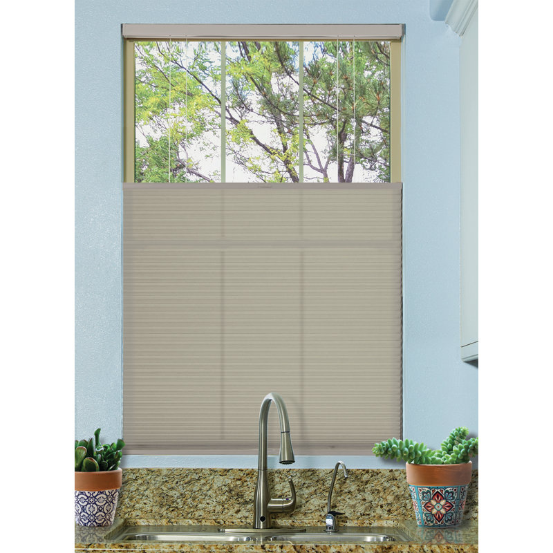 Store alvéolaire semi-transparent sans cordon, 72", 28", Gris