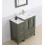Meuble-lavabo simple 36 po avec plateau et miroir-107174017