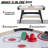 RayChee 58'' 2 -Player Air Hockey Table with Digital Scoreboard, 2 Pucks, 2 Pushers, Powerful Motor