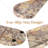 Guein Oval Natural Marble Tray,Calacatta Viola