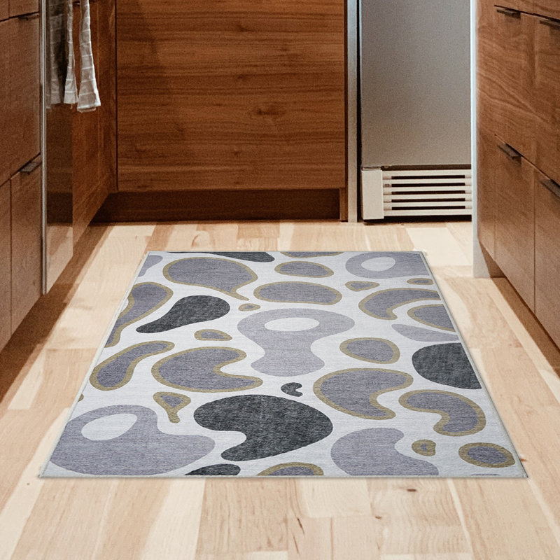 Performance Flatweave Washable Abstract Indoor / Outdoor Rug, Rectangle 3' x 5'