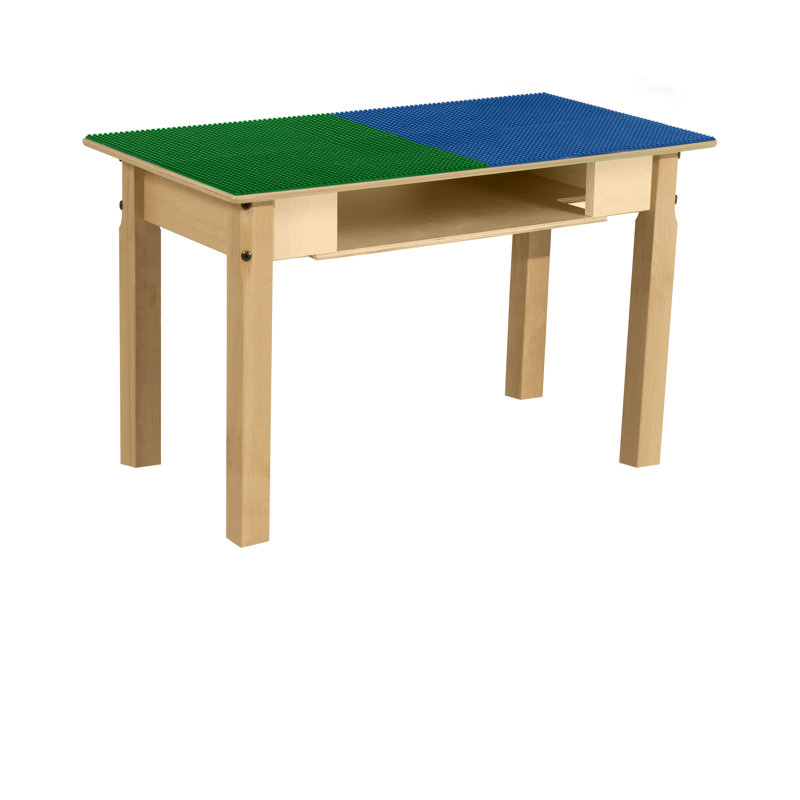 Table de jeu Time-2-Play, Bleu et vert, H 18,5 po x L 35 po x l 15,5 po