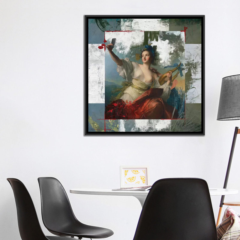 «Sexest Selfie», impression sur toile, H 37 po x l 37 po x P 1,5 po, Toile avec cadre noir