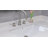 3-Hole Bathroom Faucet with 360° Swivel Spout, Ceramic Cartridge & Lead-Free Certifications - Adjustable Mounting, Dual Handle for Sink/Bathtub (CP/BN/B9/BG)-100409145