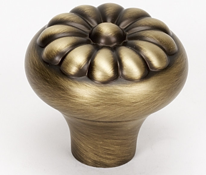 Poignée champignon Bella, Mat anglais antique, H 1,25 po x l 1,25 po x P 1,25 po