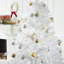 Guirlande de Noël fabriquée à la main en forme de chien crème - 6 pi