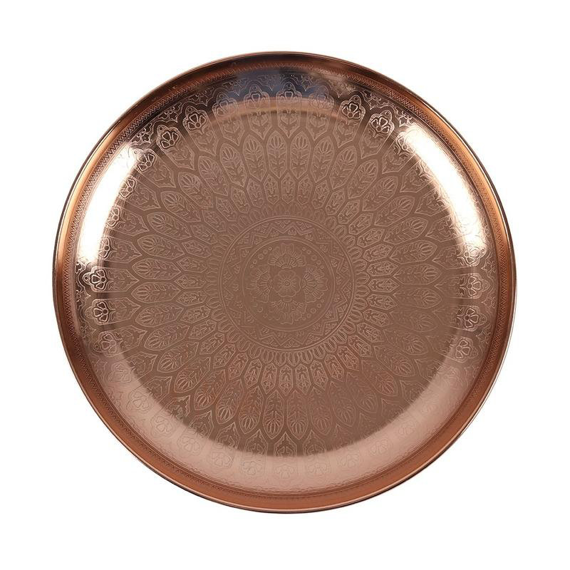 Clarington Metal Tray, Brown