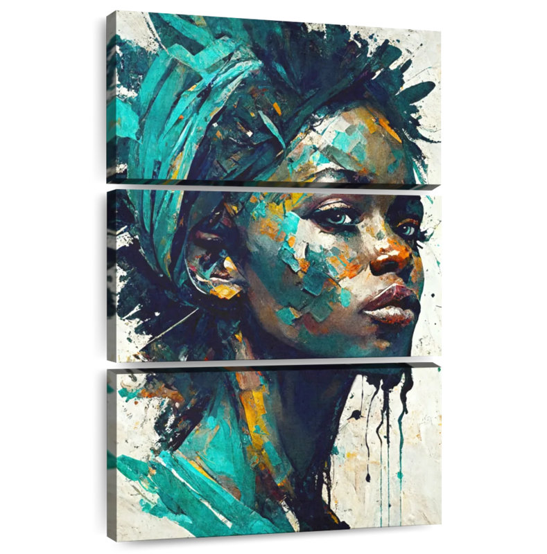 Leisha Golden Woman, 50" H x 32" W