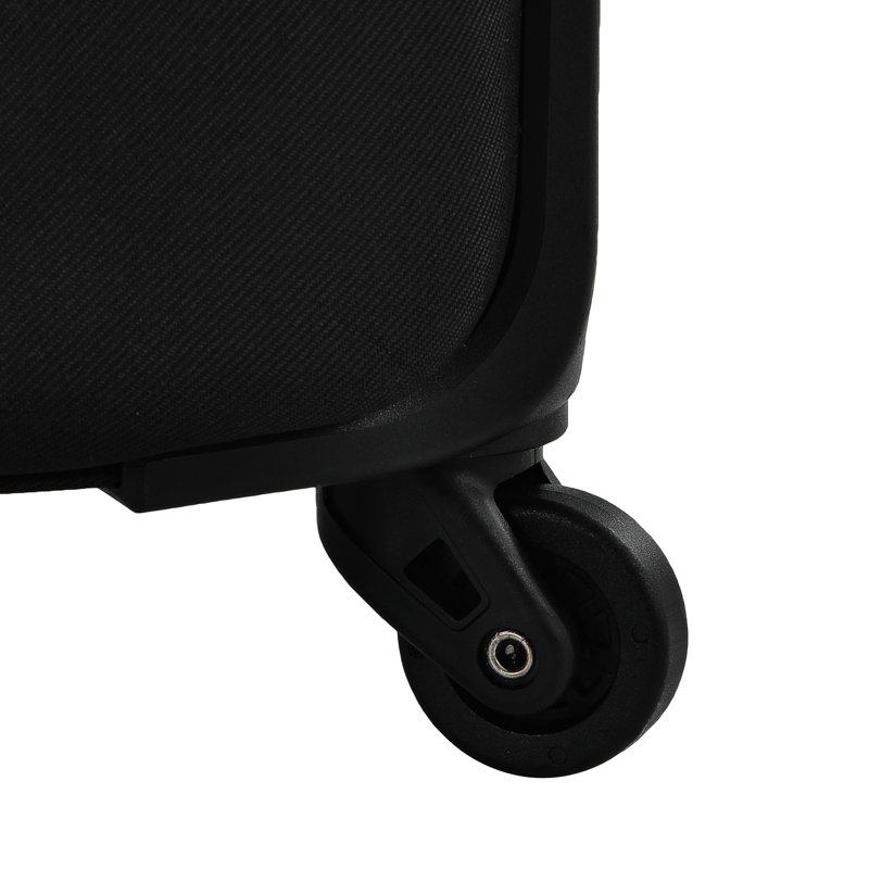 Valise 3 pièces avec valise et extensible, Noir