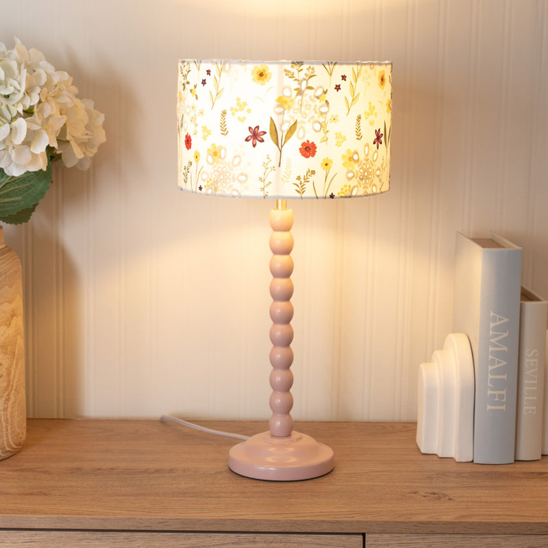 Morones Table Lamp, Pink, Yes