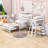 Jaipreet Twin over Full Wooden Bunk Bed with Built-in Desk and 3 Drawers