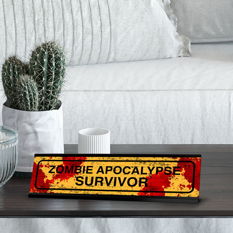 Enseigne de bureau Zombie Apocalypse