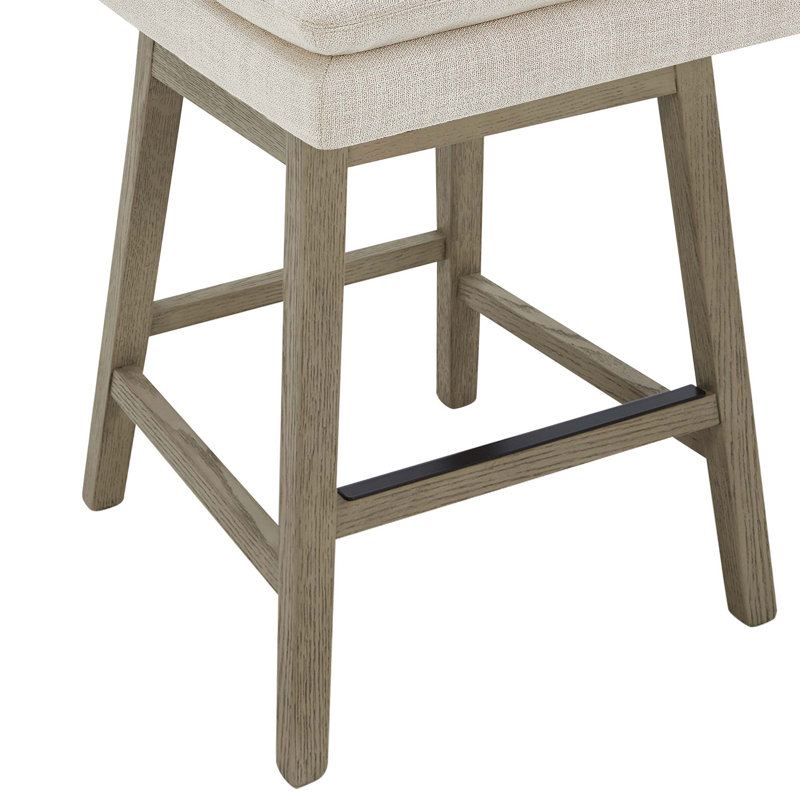 Tabouret de comptoir pivotant Bethea, Lin Performance Effie