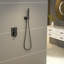 16 inches Ceiling Mount Pressure Balancing Complete Shower System Rain Shower Head with Rough-in Valve and Trim Kit-60220237