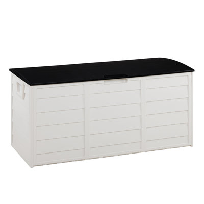 Winado 75 Gallons Plastic Deck Box with Wheels by Winado