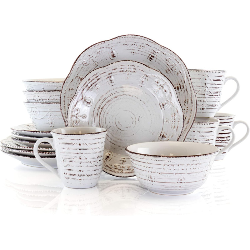 Piece Stoneware Dinnerware Set - Service for 4