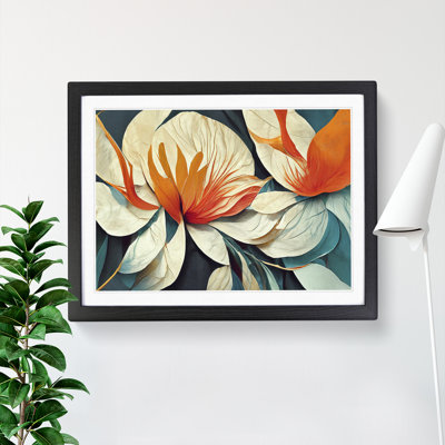 Modern Abstract Flowers Vol.5 - Framed Print