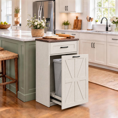Armoire poubelle autoportante de 13 gallons Farmhouse
