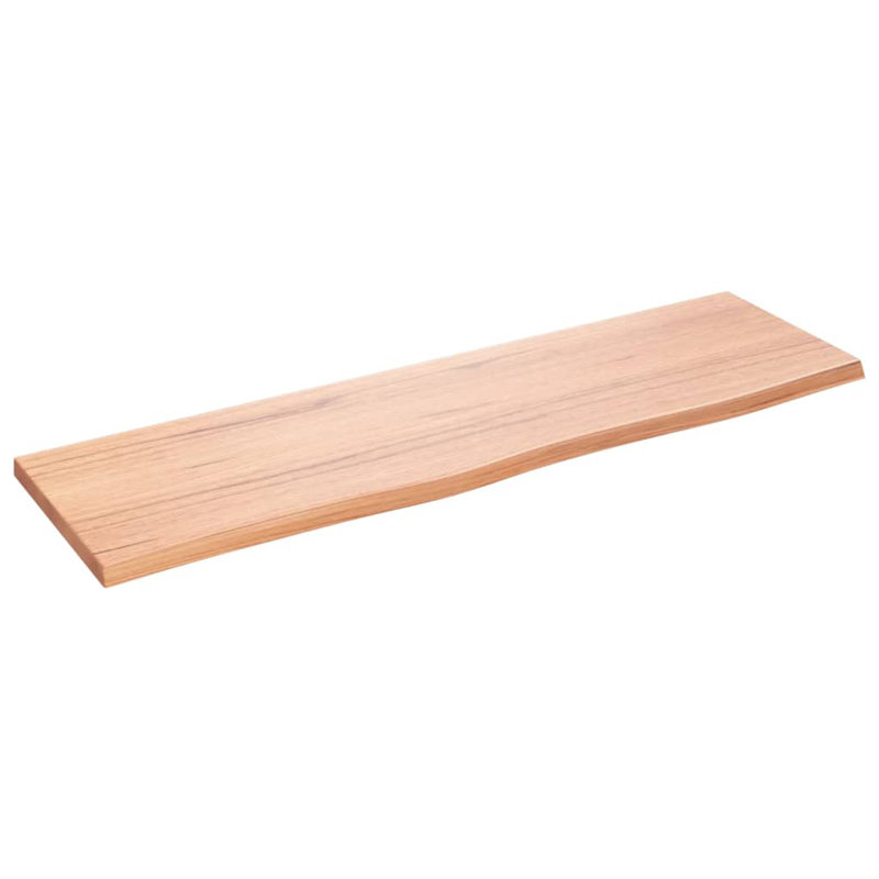 Clintonpark Oak Solid Wood Floating Shelf, 2 cm H x 100 cm W x 30 cm D