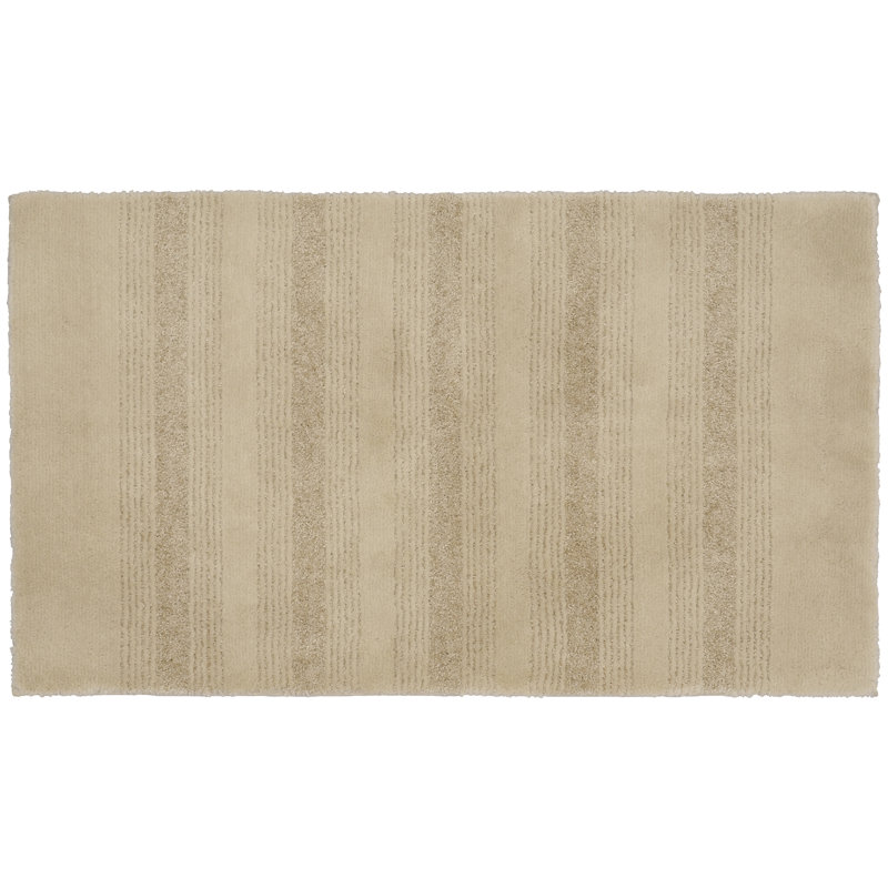Nylon Bathroom Mat with Non-Slip Appliance Niala, Lin, 2 pi x 3 pi 4 po