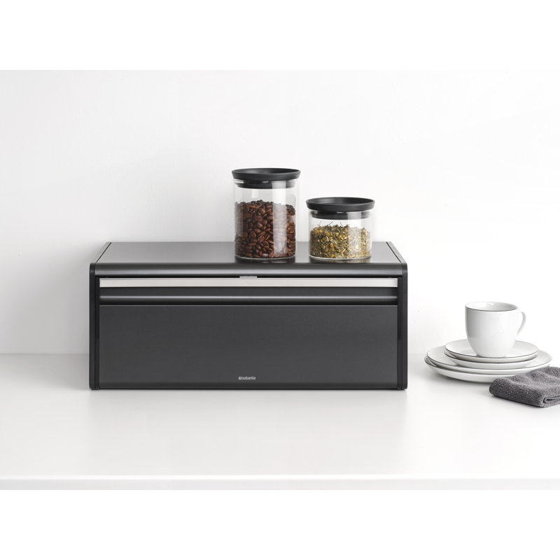 Matte Steel Fingerprint Proof Fall Front Bread Box