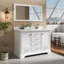 Linsay 48'' Double Sink Bathroom Vanity with Engineered Marble Quartz Top, Fully Assembled-996057465