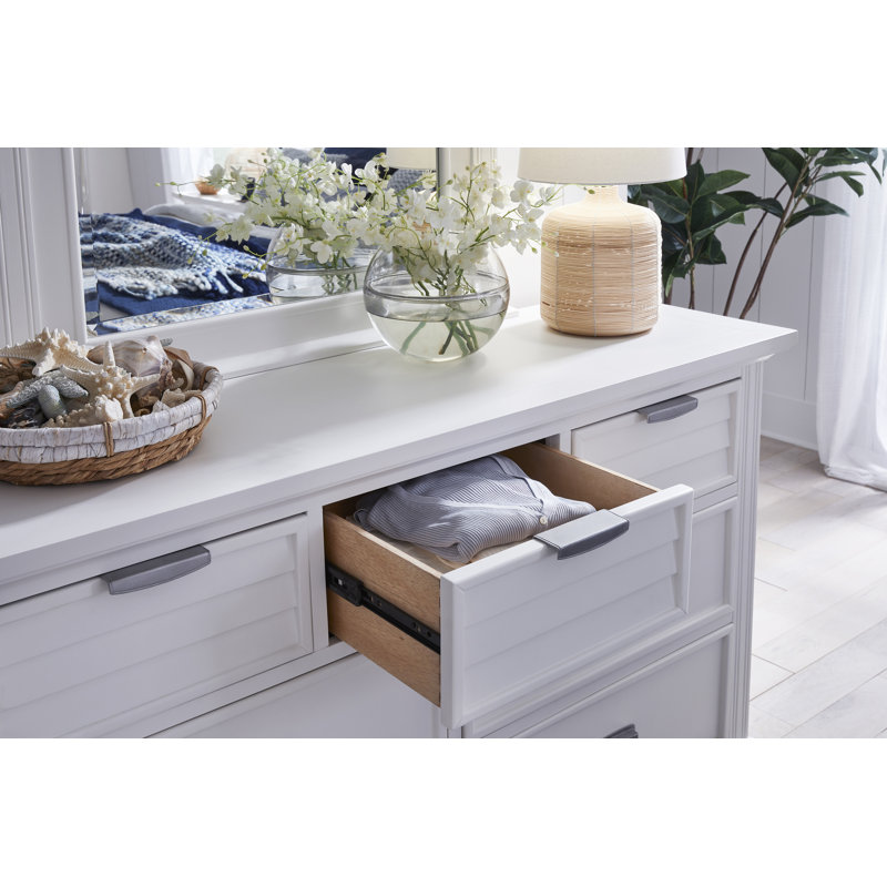 Greber 7-Drawer Dresser - Coastal White, White