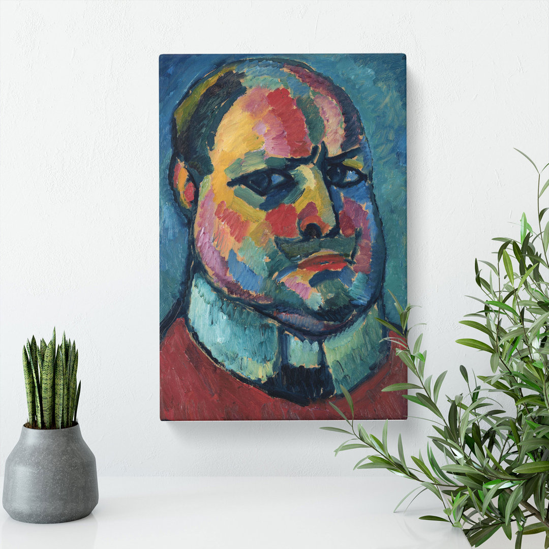 Portrait of Selbstbildnis by Alexej Von Jawlensky - Wrapped Canvas