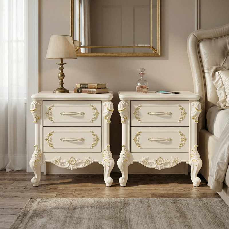 2 Drawer Nightstand 2 Set