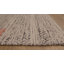 Tapis crème / noir en laine à chevrons tissés à plat-1530553330