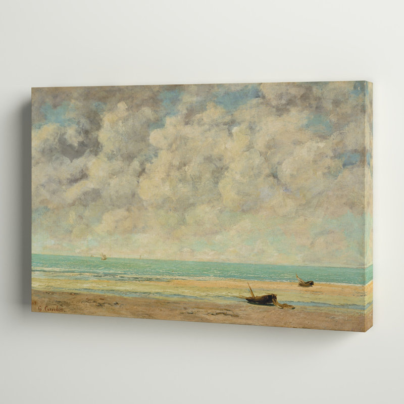 «The Calm Sea», peinture sur toile, H 8 po x l 12 po