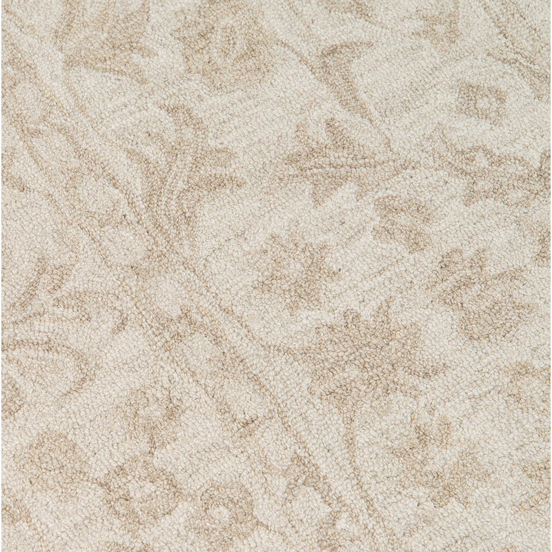 Tapis beige en laine touffeté à la main Cece, Rectangle 8 pi x 11 pi