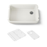 Ironridge 34" Undermount Single-Bowl Farmhouse Cast Iron Kitchen Sink with Apron Front