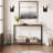 Entryway Table, Console Tables With Storage, 39.3”Rustic Sofa Table With Adjustable Shelf, Console Table For Entryway, Living Room, Hallway, Bedroom(Rustic Brown)