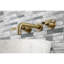 Robinet de salle de bain mural 3 trous Kingston Brass Whitaker-50761173