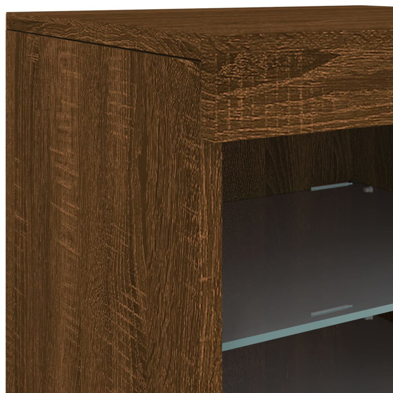 Basima 41cm Sideboard, Brown Oak