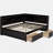L-shaped bunk bed with power outlet, USB charging port, and two drawers-1878080077-1878080066