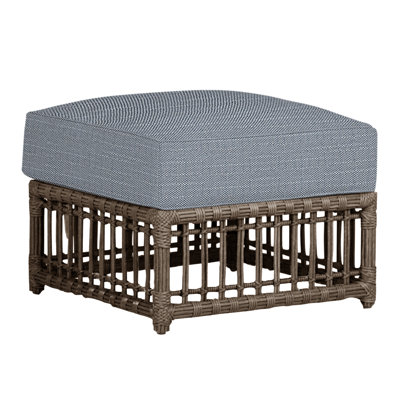 Newport Outdoor Ottoman with Cushion