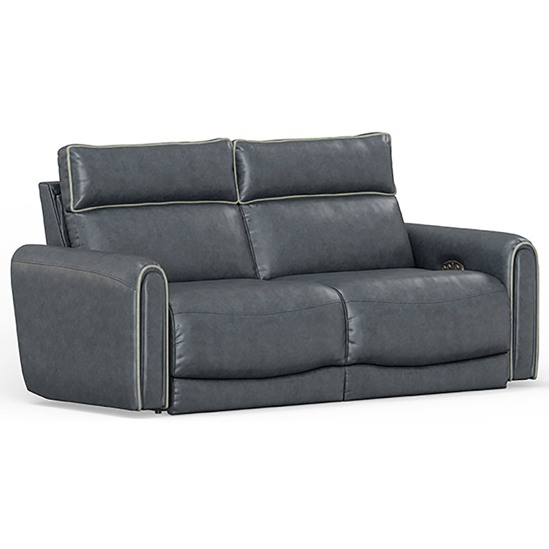Nahele Upholstered Power Reclining Sofa, Grey