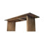 Adebisi 83" Wide Reclaimed Pine Dining Table, Brown