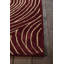 Solas Hand Tufted Wool Abstract Area Rug in Maroon/Cream-81816439