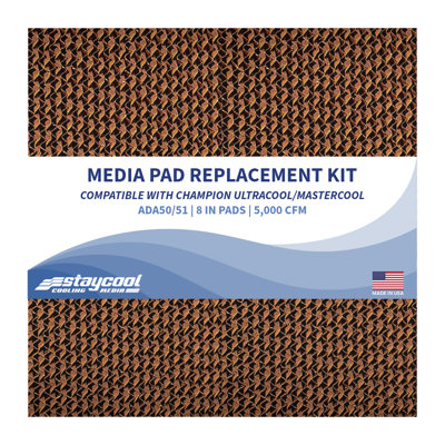 Replacement Media Kit for Champion Ultracool/Mastercool ADA50/51 - 8 in. for 5,000 CFM Evaporative Coolers