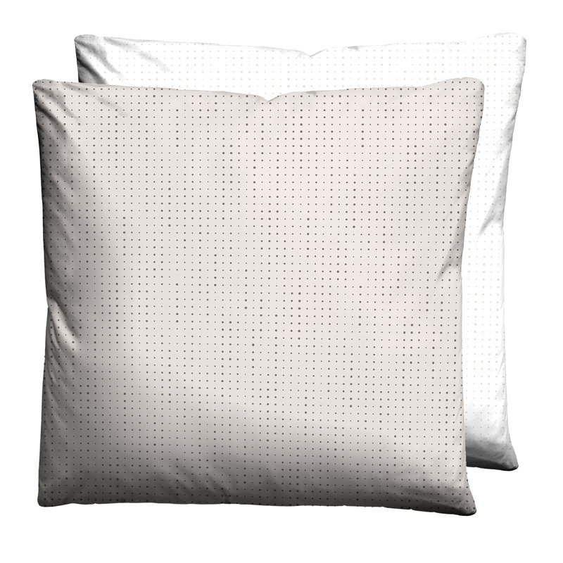 Polka Dots Euro Cushion Cover, Taupe, 80 x 80cm