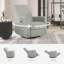 Fauteuil inclinable électrique Evolur Harlow Deluxe | Chaise berçante-50982232