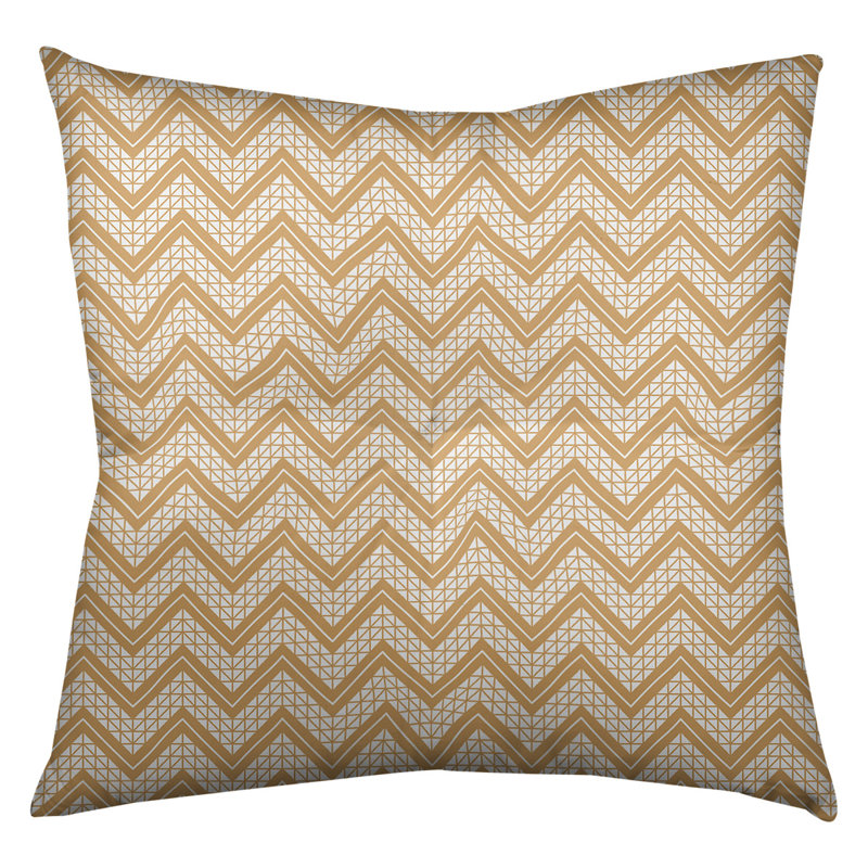 Coussin Rhonda Cheval, 26 po x 26 po, Orange clair