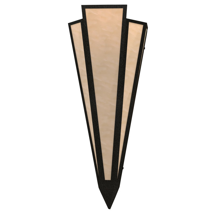 Brum 2 - Light Flush Mounted Sconce, Textured Black, Provostone