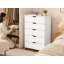 Commode 5 tiroirs 46,46 po H