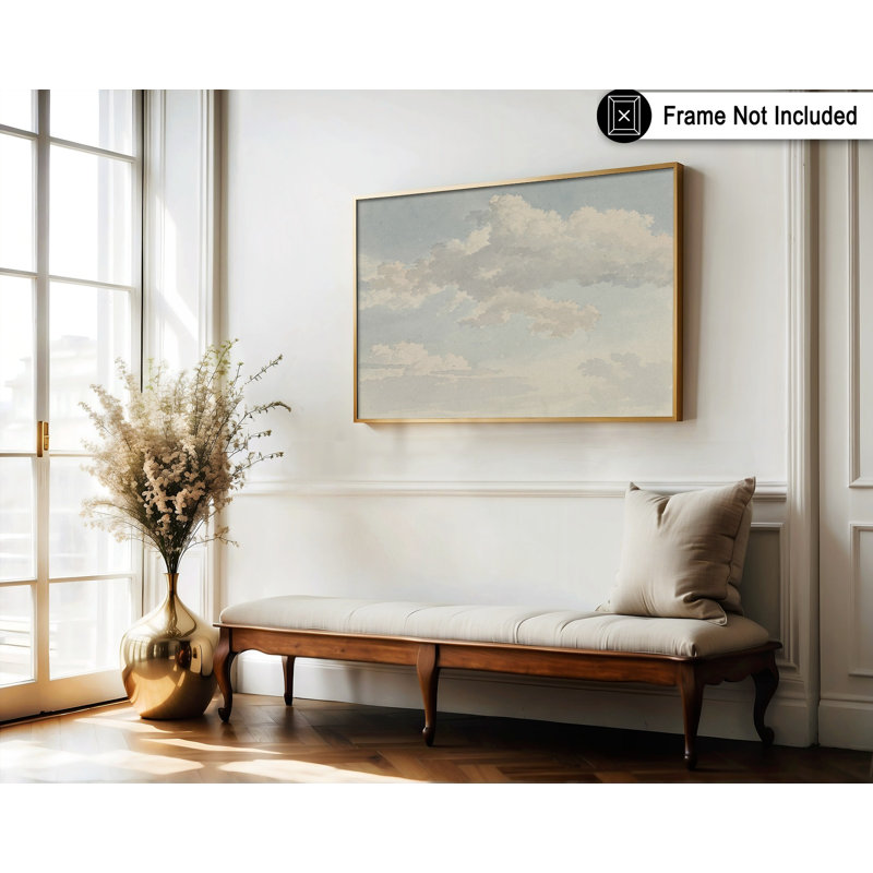 Nuage blanc, Sans cadre, Affiche, H 08 po x l 10 po